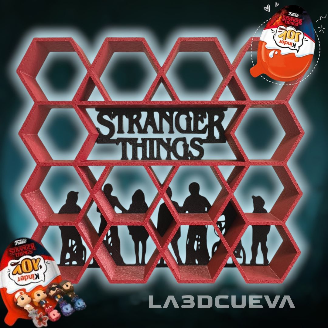Expositor Stranger Things para figuras mini Funko de Kinder Joy
