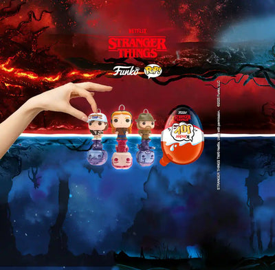 Expositor Stranger Things para figuras mini Funko de Kinder Joy