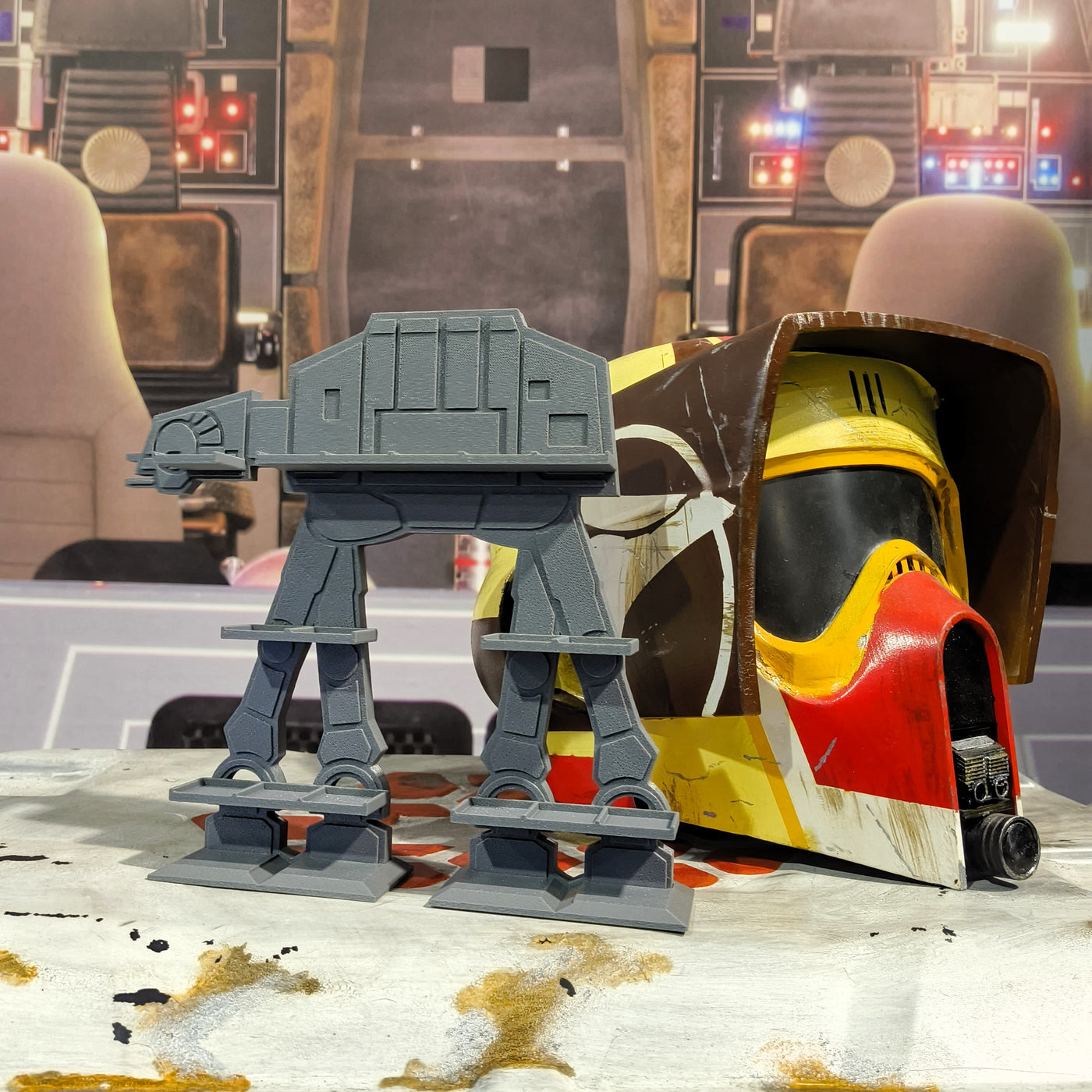 Expositor AT-AT Star Wars para Bitty Pop