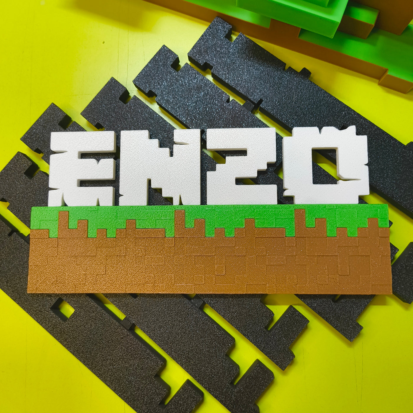 Cartel Minecraft con nombre Personalizado – Decoración Gamer Única