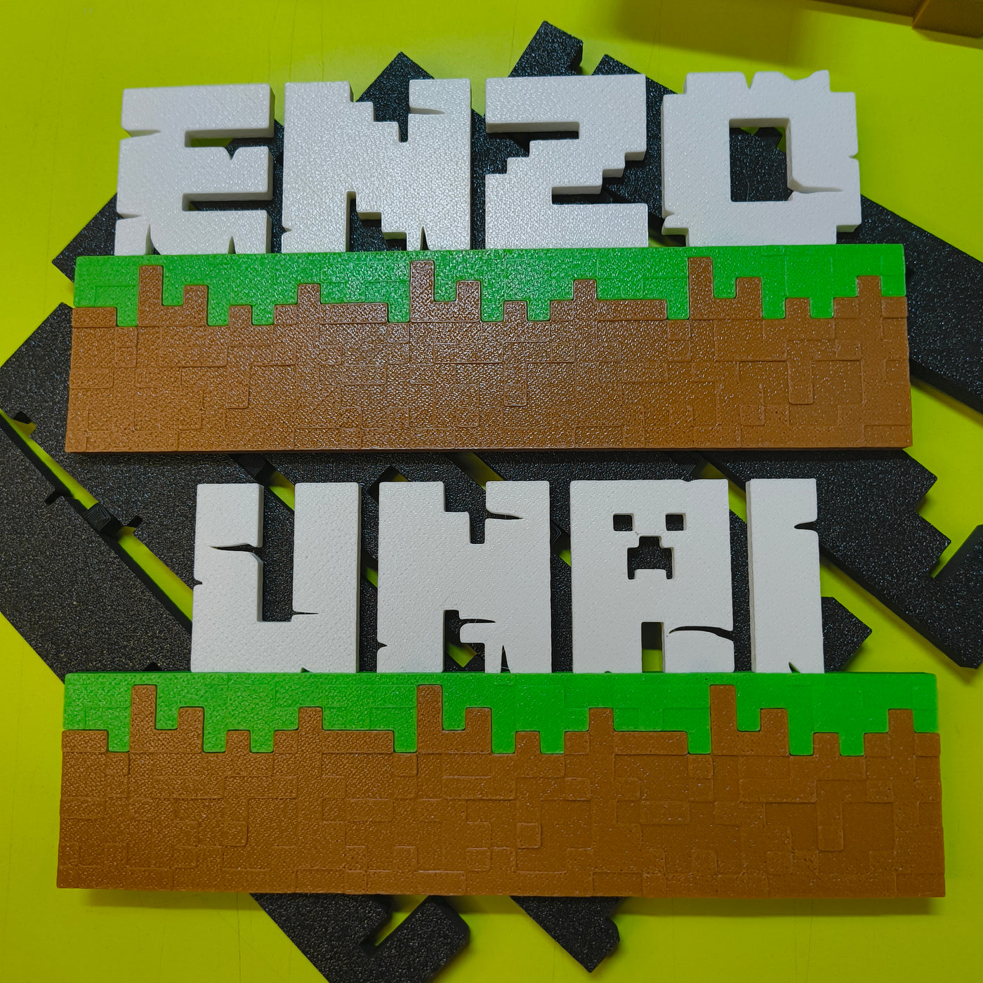Cartel Minecraft con nombre Personalizado – Decoración Gamer Única