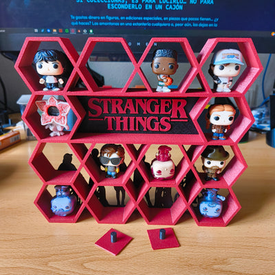Expositor Stranger Things para figuras mini Funko de Kinder Joy