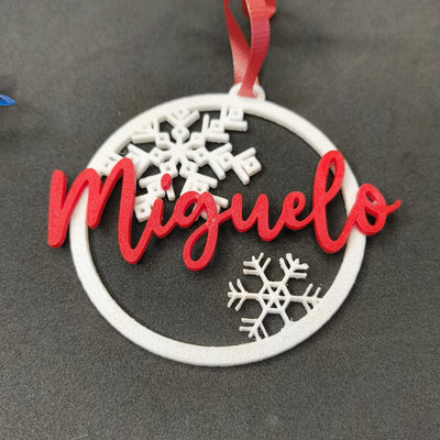 Adornos de Navidad con nombre