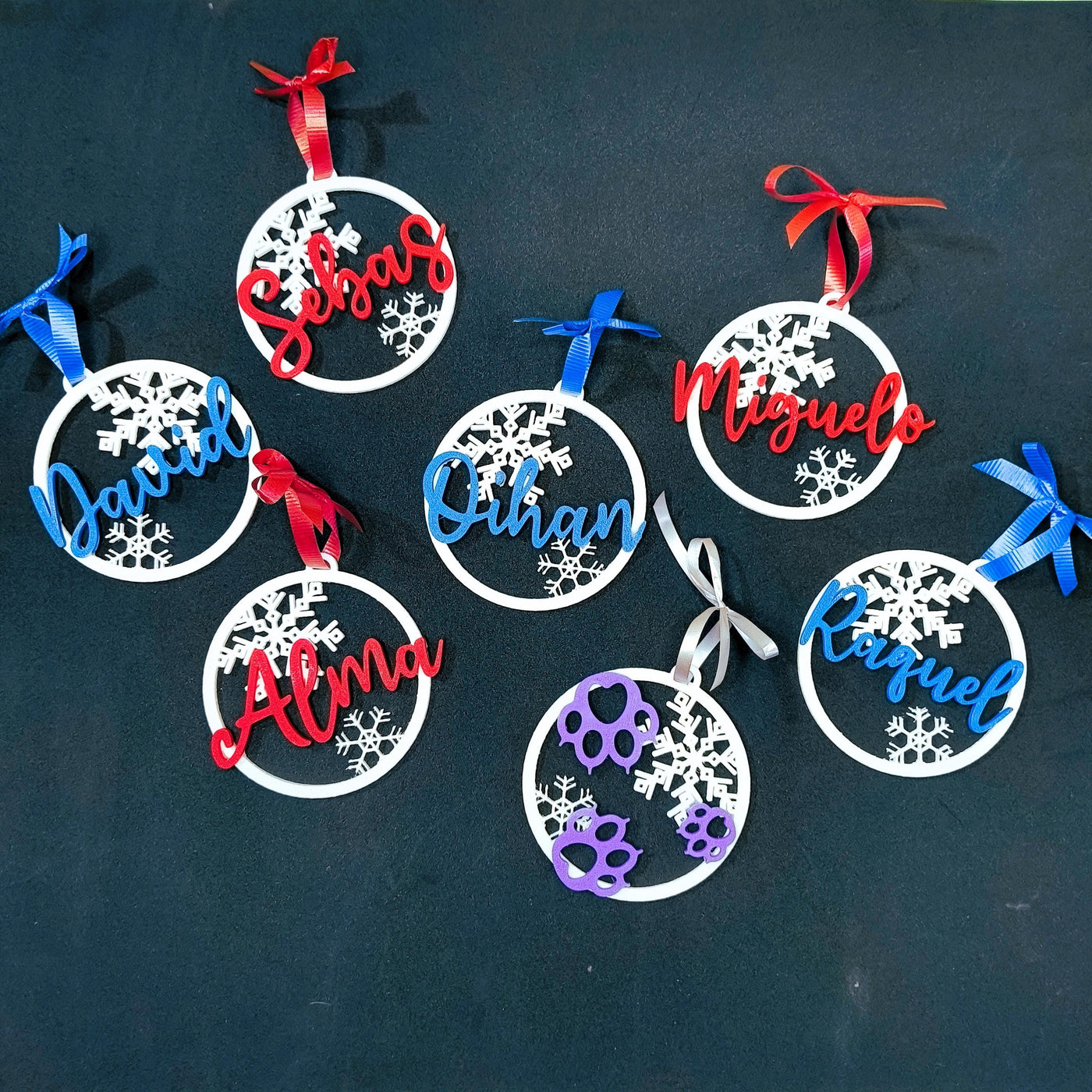 Adornos de Navidad con nombre