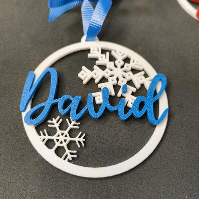 Adornos de Navidad con nombre