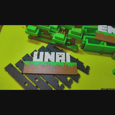Cartel Minecraft con nombre Personalizado – Decoración Gamer Única